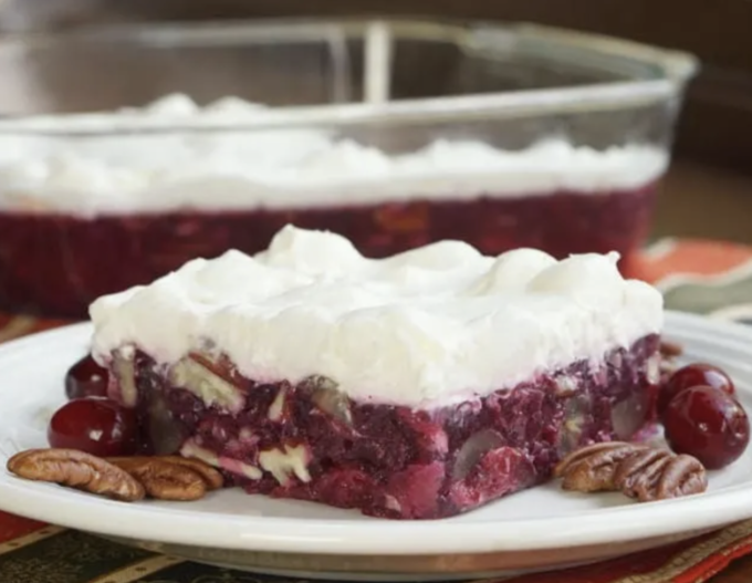 Pecan Cranberry Jello Salad